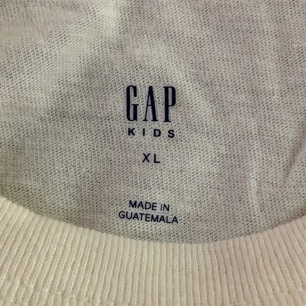 Gap Kids XL 12 Cream Après Ski Graphic Long Sleeve T-Shirt NWT